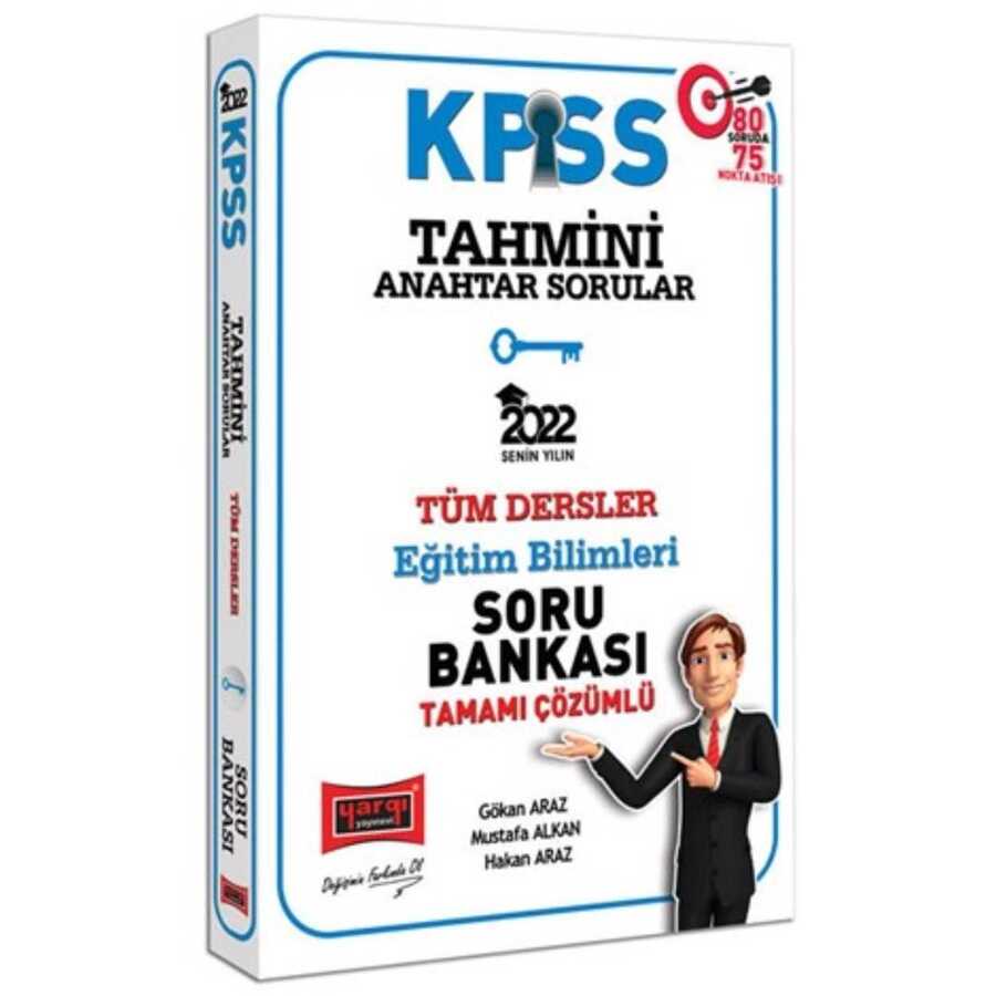 2022 KPSS Eğitim Bilimleri Tahmini Anahtar Sorular Tamamı Çözümlü Tüm Dersler Soru Bankası Yargı Yayınları