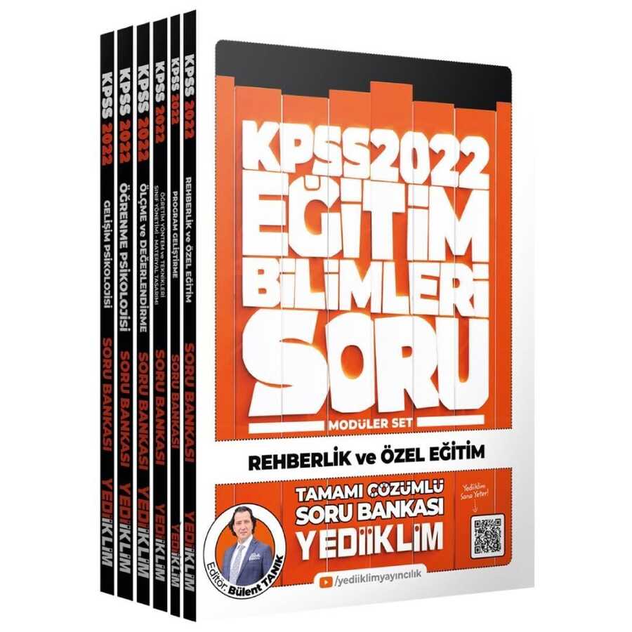 Yediiklim Yayınları 2022 KPSS Eğitim Bilimleri Tamamı Çözümlü Soru Bankası Modüler Set