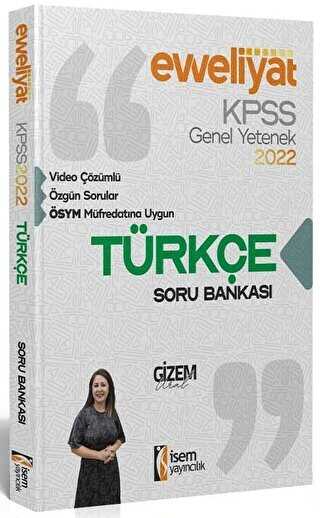 2022 KPSS Evveliyat Lisans Genel Yetenek Türkçe Video Çözümlü Soru Bankası - İSEM Yayıncılık