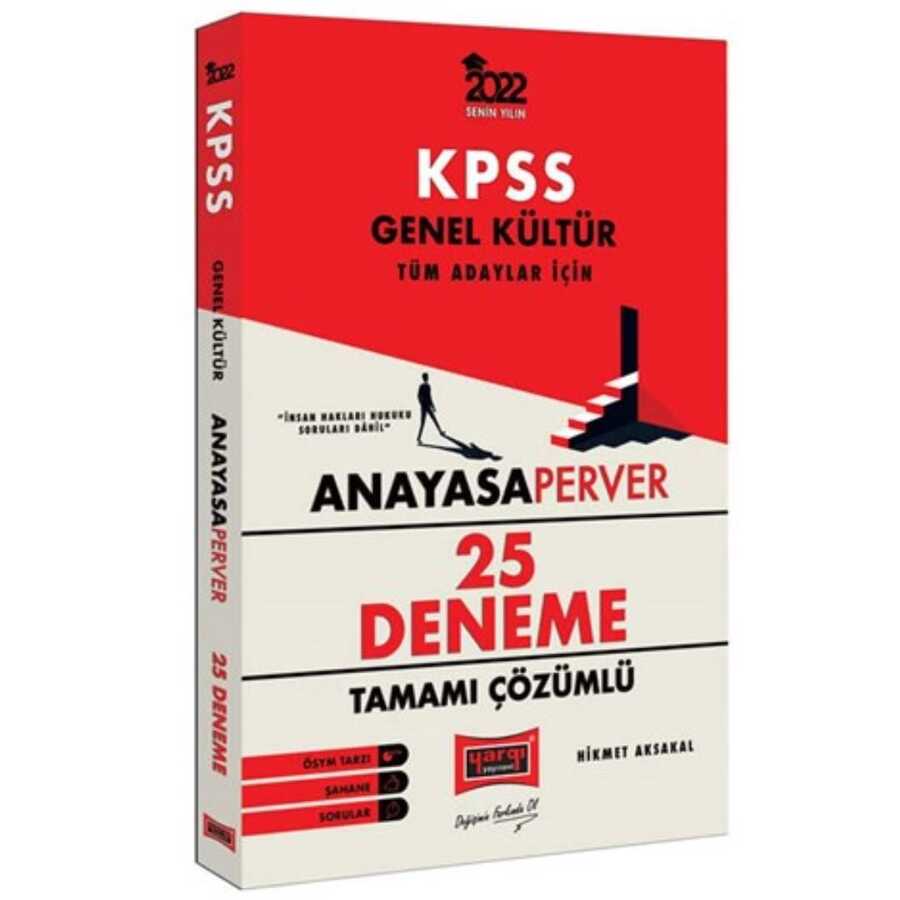 Yargı Yayınları 2022 KPSS Genel Kültür AnayasaPerver Tamamı Çözümlü 25 Deneme