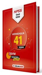 Dijital Hoca KPSS Genel Kültür Tamamı Çözümlü Vatandaşlık 41 Deneme Sınavı - Dijital Hoca