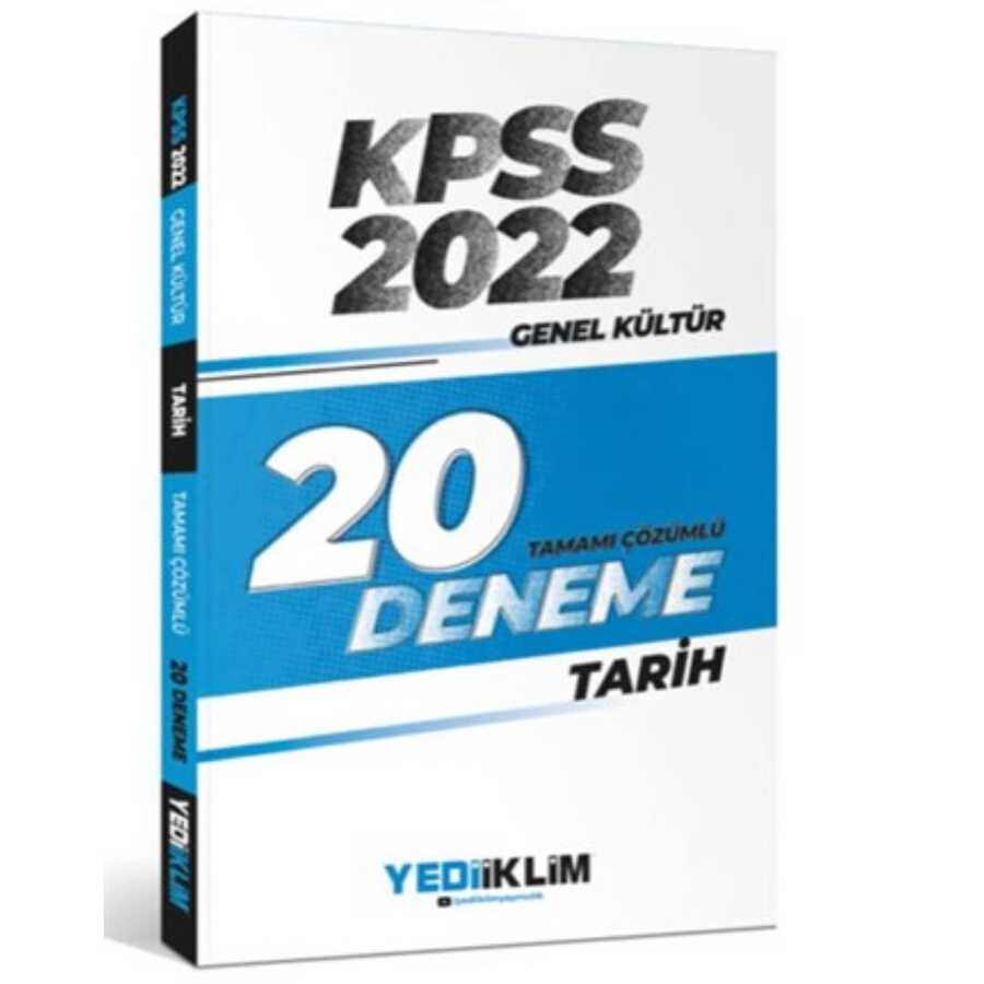 2022 KPSS Genel Kültür Tarih Tamamı Çözümlü 20 Deneme Sınavı