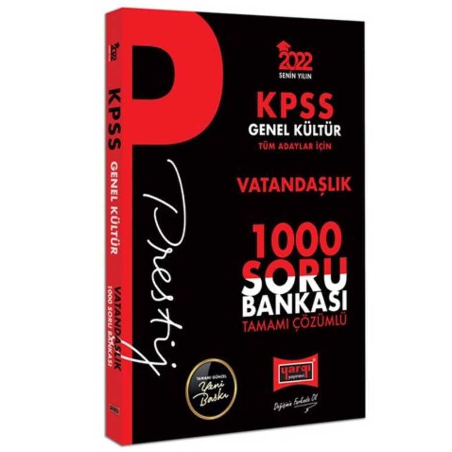 2022 KPSS Genel Kültür Vatandaşlık Prestij Seri Tamamı Çözümlü 1000 Soru Bankası