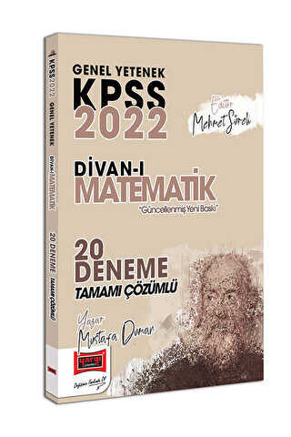 Yargı Yayınevi 2022 KPSS Genel Yetenek Divan-ı Matematik Tamamı Çözümlü 20 Deneme