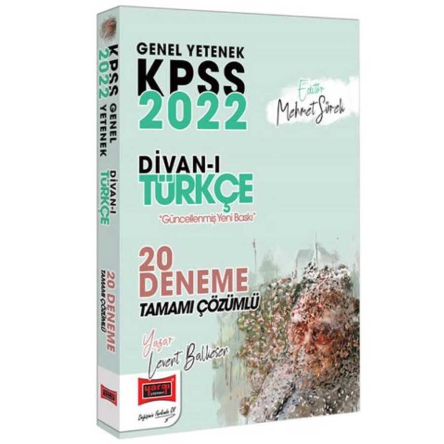 2022 KPSS Genel Yetenek Divanı Türkçe Tamamı Çözümlü 20 Deneme