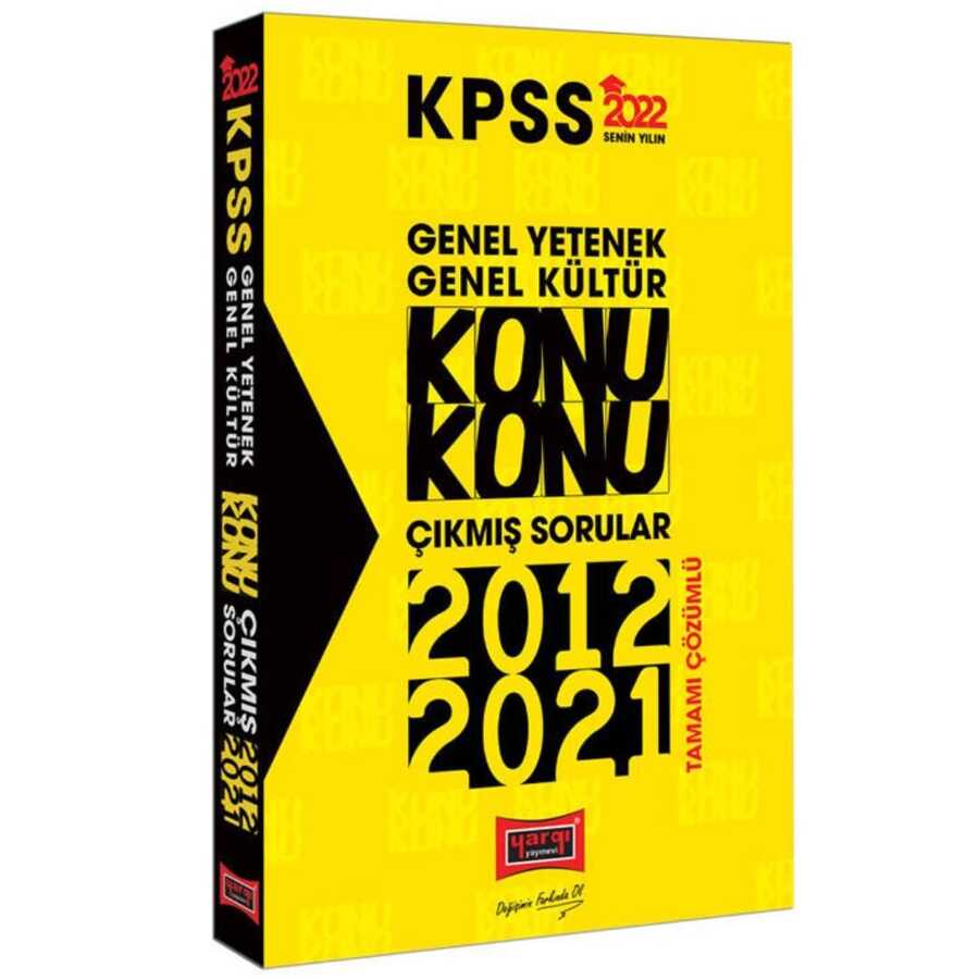 2022 KPSS Genel Yetenek Genel Kültür Çıkmış Sorular Konu Konu Çözümlü 2012 - 2021