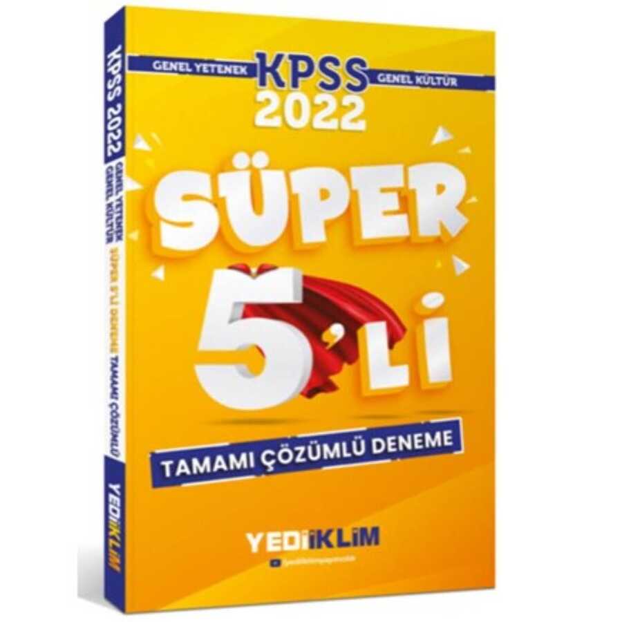 2022 KPSS Genel Yetenek Genel Kültür Süper 5 li Deneme Çözümlü