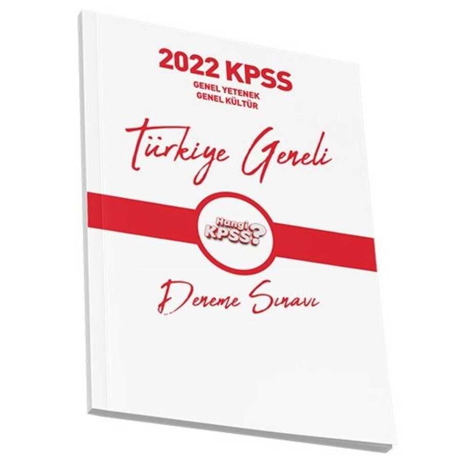 2022 KPSS Genel Yetenek Genel Kültür Türkiye Geneli Deneme Sınavı
