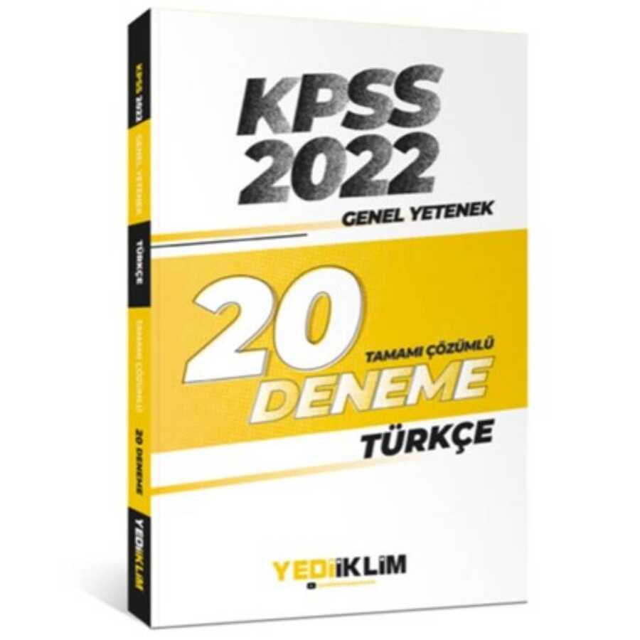 2022 KPSS Genel Yetenek Türkçe Tamamı Çözümlü 20 Deneme Sınavı