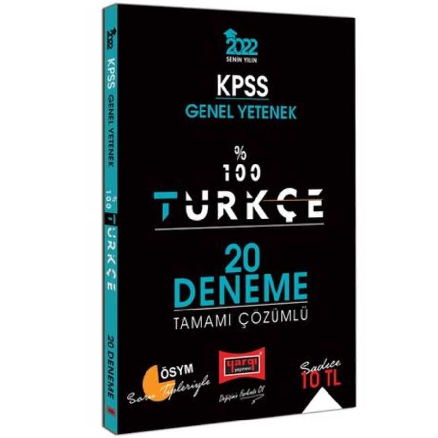 2022 KPSS Genel Yetenek Türkçe Tamamı Çözümlü 20 Deneme