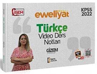 2022 KPSS Genel Yetenek Türkçe Video Ders Notu İsem Yayıncılık