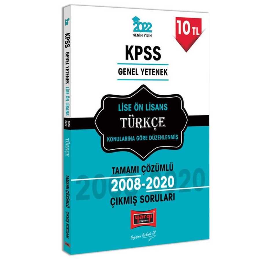 2022 KPSS Lise Ön Lisans Türkçe Konularına Göre Düzenlenmiş Çıkmış Sorular Çözümlü