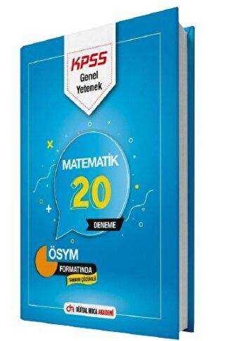 Dijital Hoca KPSS Genel Yetenek Matematik Tamamı Çözümlü 20 Deneme - Dijital Hoca