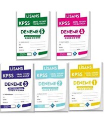 KPSS Lisans Genel Yetenek Genel Kültür 5 li Deneme Paketi - KR Akademi Yayınları