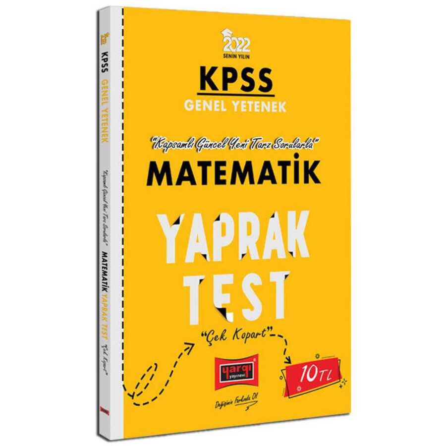 2022 KPSS Matematik Yaprak Test Çek Kopart