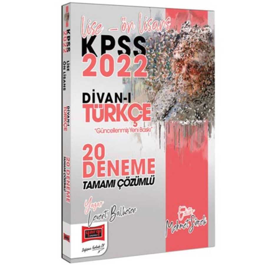 2022 KPSS Lise Ön Lisans Divanı Türkçe Tamamı Çözümlü 20 Deneme Yargı Yayınları