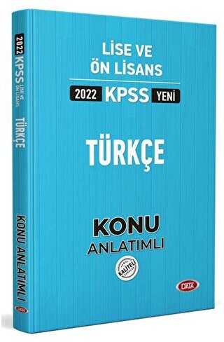 Data KPSS Lise ve Ön Lisans Türkçe Konu Kitabı  2022