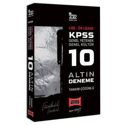 KPSS Lise Önlisans 10 Altın Fasikül Deneme Sınavı - 1