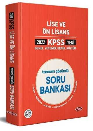 KPSS Lise Ve Ön Lisans Tamamı Çözümlü Soru Bankası 2022 - Data Yayınları