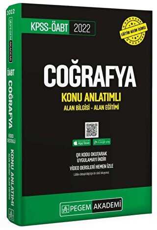 2022 KPSS-ÖABT Coğrafya Konu Anlatımlı Alan Bilgisi - Alan Eğitimi - Pegem Akademi Yayıncılık