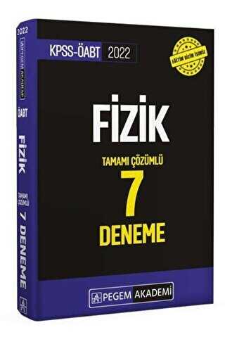 2022 KPSS ÖABT Fizik Tamamı Çözümlü 7 Deneme - Pegem Akademi Yayıncılık