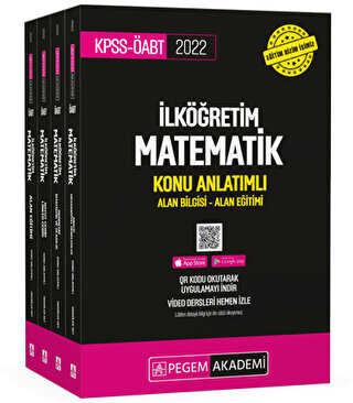 2022 KPSS-ÖABT İlköğretim Matematik Konu Anlatımlı Alan Bilgisi - Alan Eğitimi - Pegem Akademi Yayıncılık