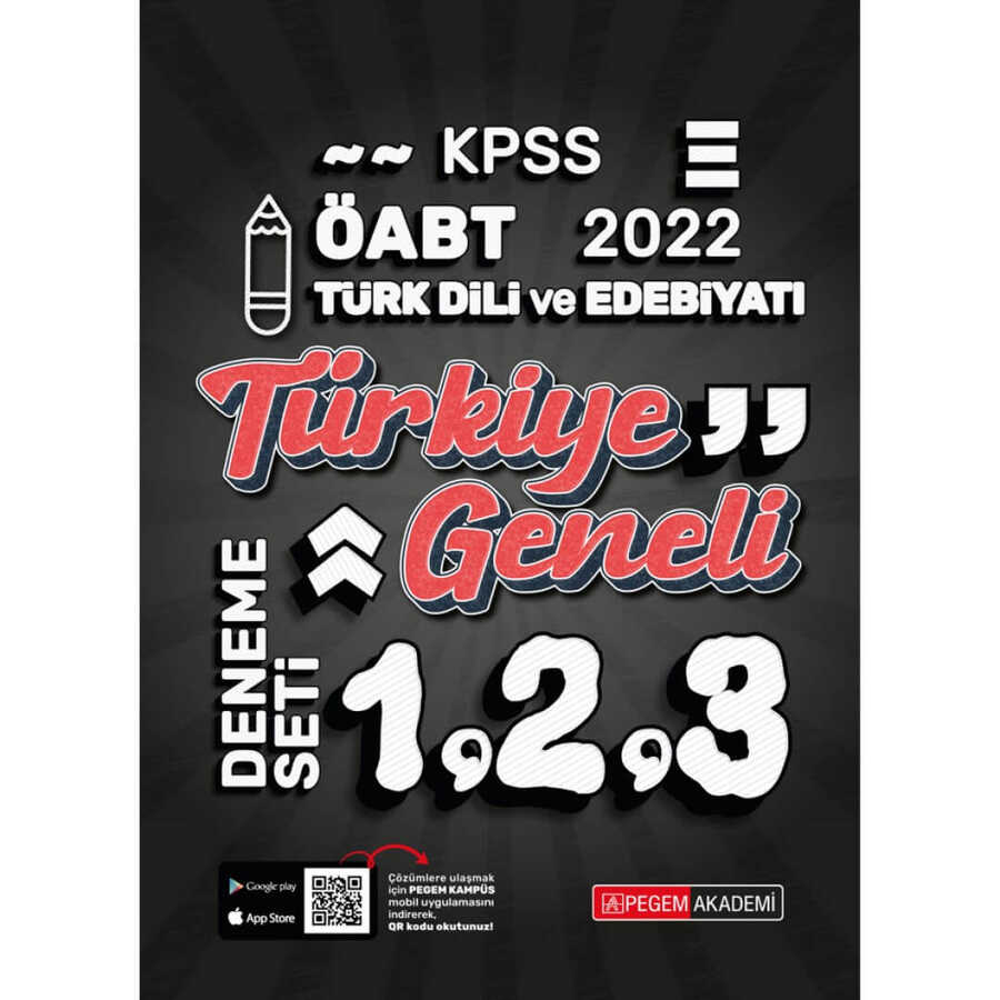 2022 KPSS ÖABT Türk Dili ve Edebiyatı 1-2-3 3`lü Deneme