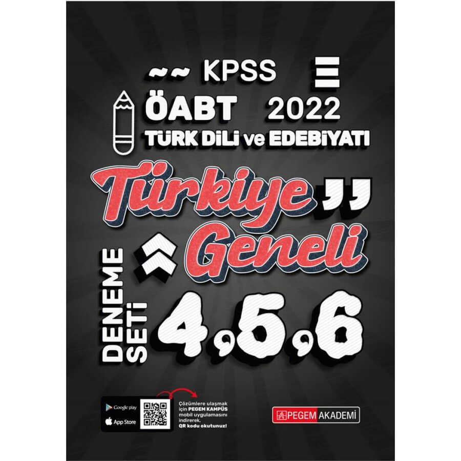 2022 KPSS ÖABT Türk Dili ve Edebiyatı 4-5-6 3`lü Deneme