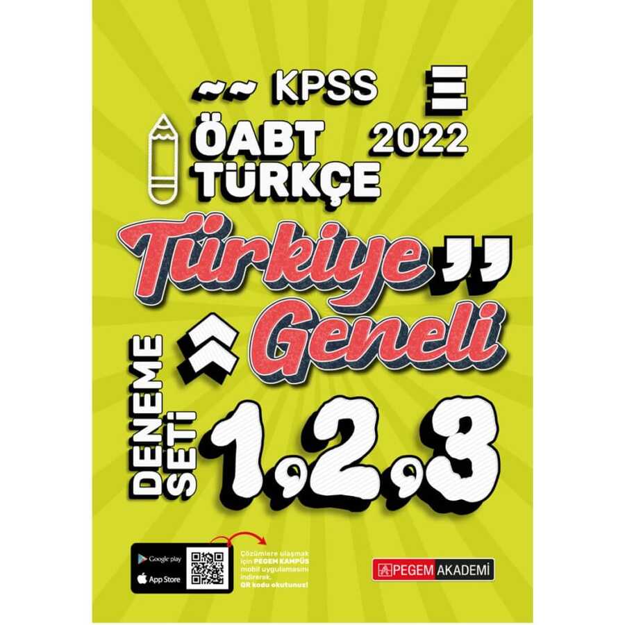 2022 KPSS ÖABT Türkçe 1-2-3 3`lü Deneme