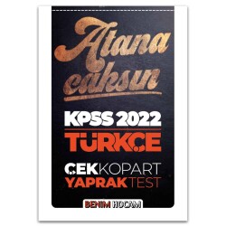 KPSS Türkçe Çek Kopart Yaprak Test - Benim Hocam Yayınları