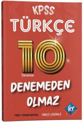 KPSS Türkçe Denemeden Olmaz 10 Deneme Video Çözümlü - 1
