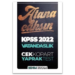 KPSS Vatandaşlık Çek Kopart Yaprak Test - Benim Hocam Yayınları