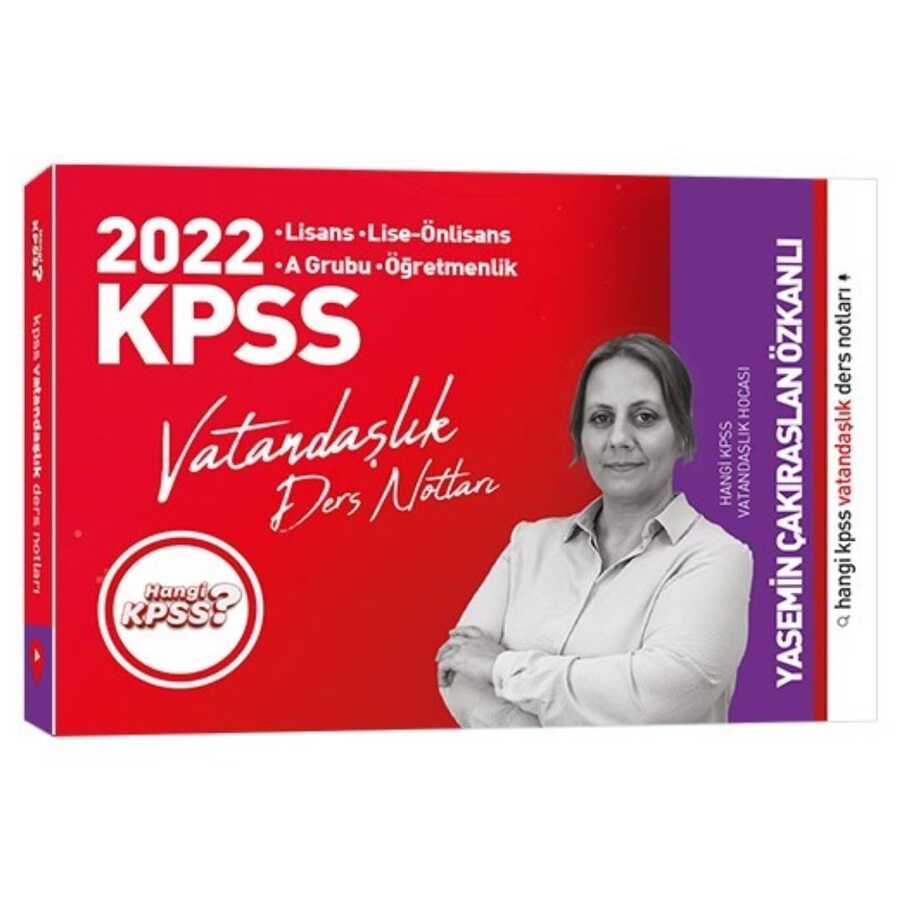 2022 KPSS Vatandaşlık Ders Notları Hangi KPSS