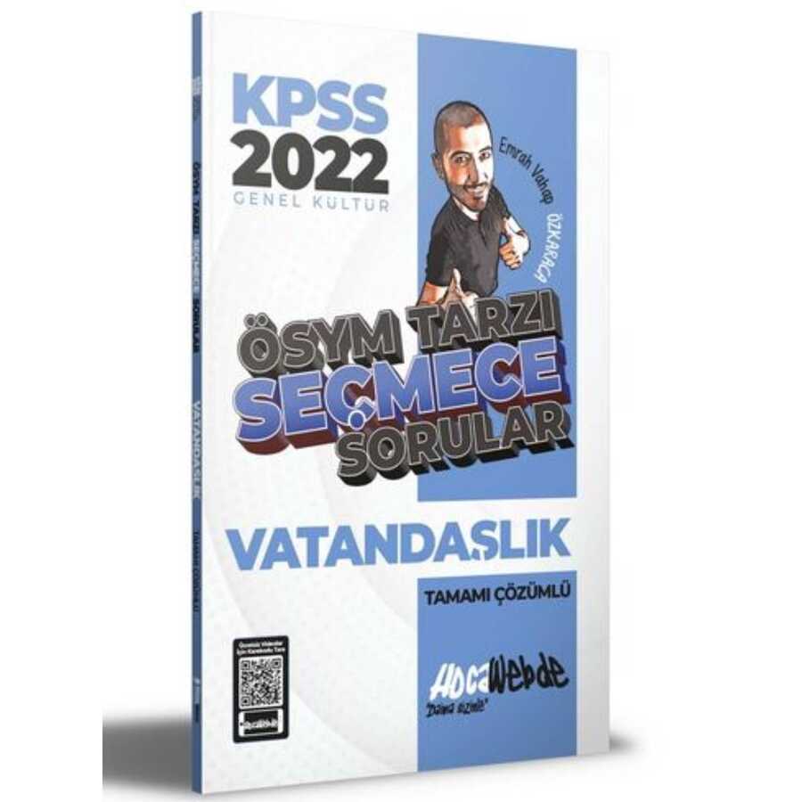 2022 KPSS Vatandaşlık ÖSYM Tarzı Seçmece Sorular Tamamı Çözümlü Soru Bankası