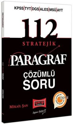 SÜPER FİYAT Yargı KPSS TYT DGS ALES MSÜ AYT 112 Stratejik Paragraf Soru Bankası Çözümlü - Mikail Şan - 1