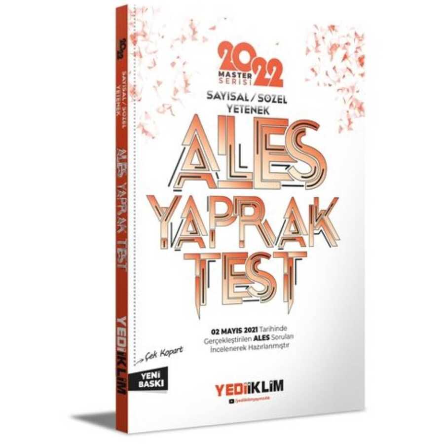 2022 Master Serisi ALES Sayısal-Sözel Yetenek Çek Kopart Yaprak Test