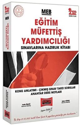 2022 MEB Eğitim Müfettiş Yardımcılığı Sınavlarına Hazırlık Kitabı - 2