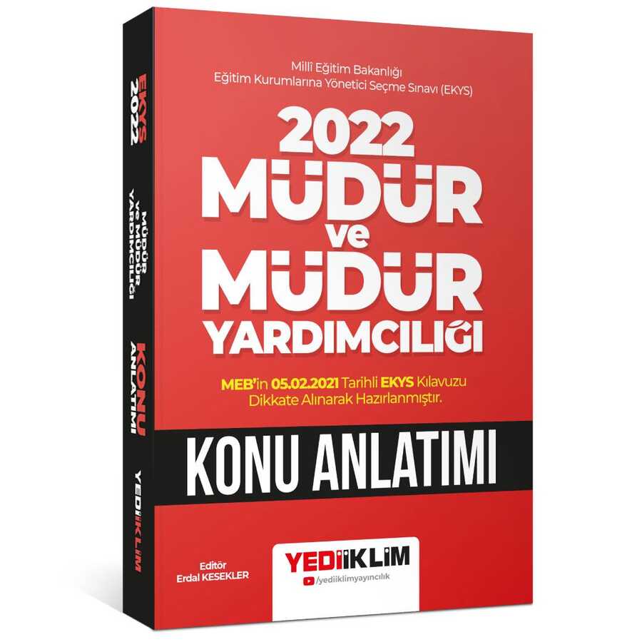 2022 MEB EKYS Müdür ve Müdür Yardımcılığı Konu Anlatımı Yediiklim Yayınları