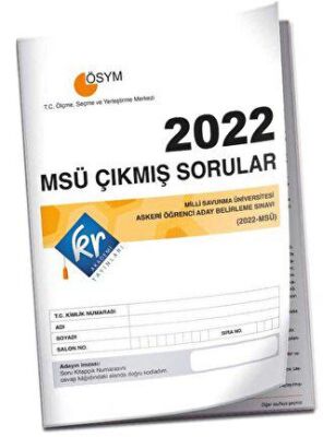 KR Akademi Yayınları 2022 MSÜ Çıkmış Sorular Tıpkı Basım Kitapçığı - 1