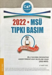Çap Yayınları 2022 MSÜ Tıpkı Basım Çıkmış Sorular - Çap Yayınları