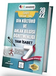 TKM Akademi 2022 ÖABT Din Kültürü ve Ahlak Bilgisi Tam İsabet 7 Deneme Çözümlü - TKM Akademi