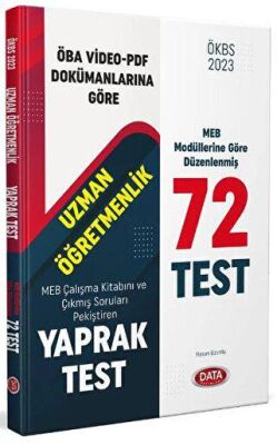 2023 Uzman Öğretmen Yaprak Test - 1