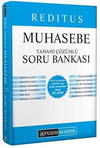 2022 Reditus Muhasebe Tamamı Çözümlü Soru Bankası - Pegem Akademi Yayıncılık