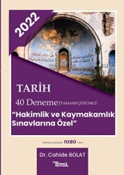 2022 Tarih 40 Deneme Tamamı Çözümlü - Hakimlik ve Kaymakamlık Sınavlarına Özel - Temsil Kitap
