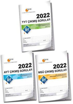KR Akademi Yayınları 2022 TYT – AYT - MSÜ Çıkmış Sorular Tıpkı Basım Kitapçığı - 1