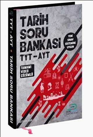 DersMarket Yayınları TYT - AYT Tarih Soru Bankası Tamamı Soru Altı Video Çözümlü