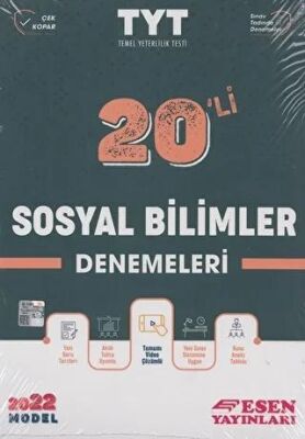 Esen Yayınları TYT Sosyal Bilimler 20 li Denemeleri - 1