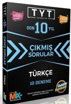 TYT Türkçe Son 10 Yıl Çıkmış Sorular 10 Deneme - 1