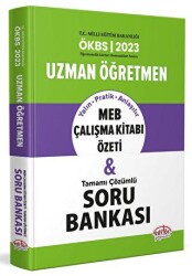 2023 Uzman Öğretmen MEB Çalışma Kitabı Özeti ve Tamamı Çözümlü Soru Bankası - Editör Yayınevi
