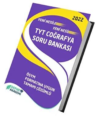 Defne Akademi Yayıncılık 2022 YKS TYT Coğrafya Soru Bankası Çözümlü Defne Akademi Yayınları - 1